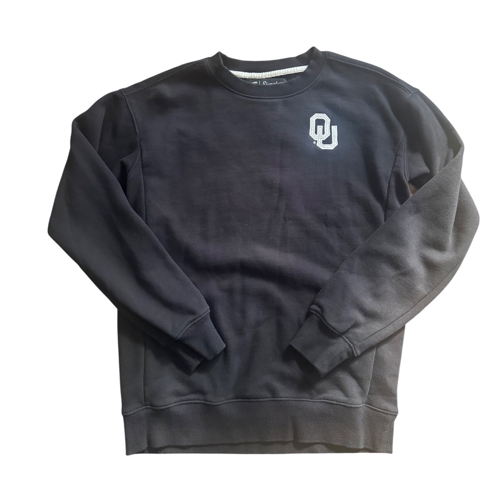 Fanatics Signature Black Oklahoma Sooners Crewneck Sweatshirt Size Small‎